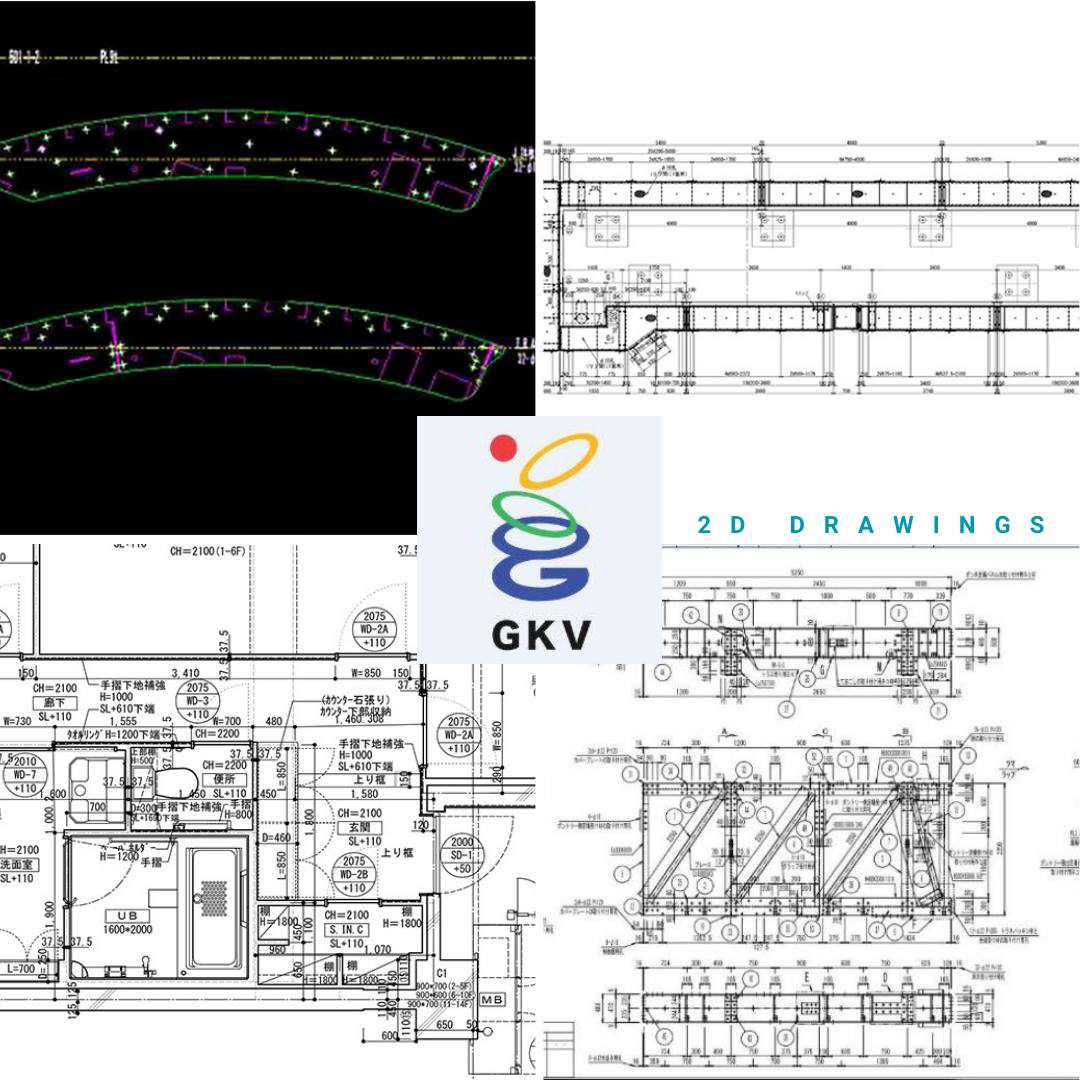 GKV PROVIDES 2D DRAWING SERVICES